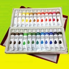 24 PC ACRYLIC Paint Set Professional Color Painting 12ml Tubes high quality