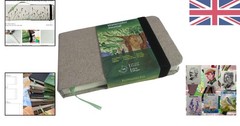 Durable Hardbound Travel Sketchbook – Micro-Perforated, 9x14cm Watercolor Paper