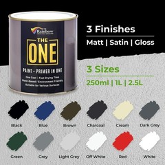 Durable 8.5 Fl Oz Black Matte Spray Paint & Primer for Indoor & Outdoor Use