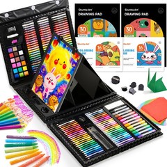 335 Piece Kids Art Set, Multi-Media Art Supplies, Gift Art Kit with Trifold E…