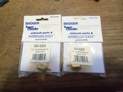 Two Badger 1/4″ Compressor Adapter Accessories 50-023 New