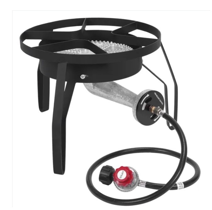 Outdoor Furnace Round Furnace 20W BTU Head Diameter 26cm With 1.2m Leather Tube