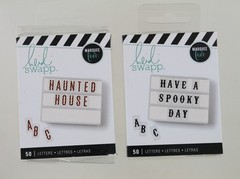 New Marquee Love by Heidi Swapp Letter Packs – 1 Black & 1 Black & Orange