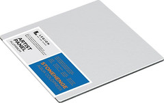 Legion Artist Panel, 1/8″ Composite Brushed Aluminum with Aqua Coldpress White,