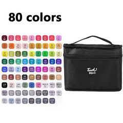 168-Color Dual Tip Oily Art Marker Set |Sketch, Manga,Graffiti & School Supplies