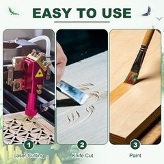 2Pcs, 3mm Basswood Plywood Sheets 4″x4″x1/8″ Plywood Boards Craft Wood Sheet