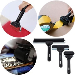Durable Rubber Brayer Rollers Set – Ideal for Printmaking, Inking, and Crafting