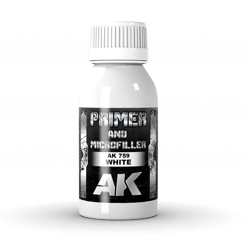 AK Interactive AK759 White Primer and Microfiller 100ml – US