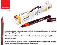 Isomars Waterproof Drawing Ink Fineliner Technical Drawing Pens Stands Set Of 9