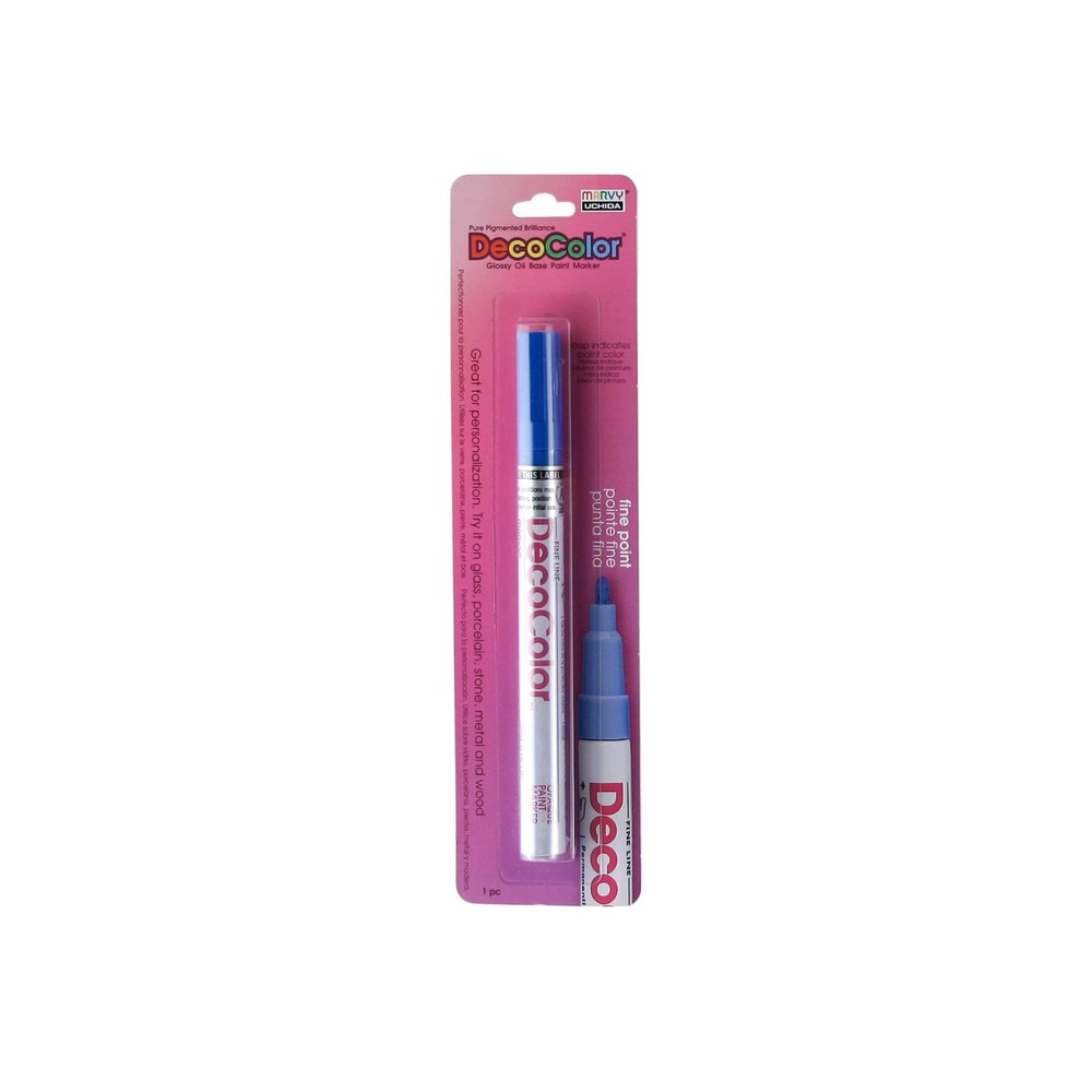 UCHIDA 200-C-3 Marvy Deco Color Fine Point Paint 1 Count (Pack of 1), Blue