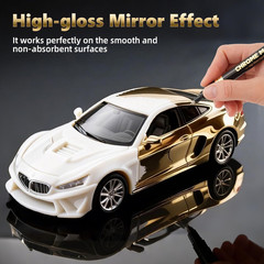 Liquid Gold Chrome Paint Markers, 3 Pack 0.7Mm Extra Fine Mirror Chrome