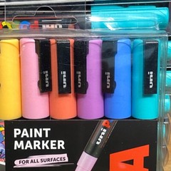 🟢 2 x Uni Posca Paint Markers Pens Art Fine Tip Pastel Colours PC-3M (Set of 8)