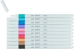Fineliner Pen Set Uni EMOTT 2 10 Colors Art Writing Drawing Sketching Tool