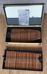 66 Rare Berol English Karisma Colouring Pencils Boxed. Gently Used