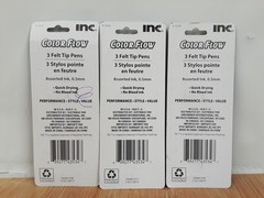INC Journaling Metallic Brush Tip & Color Flow Felt Tip Pens (5 Packs) (11 Pens)