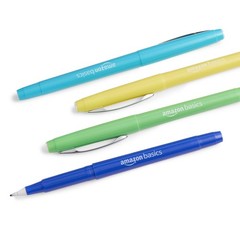 Amazon Basics Felt Tip Marker Pens, 1 Count (Pack of 12), Assorted Colors