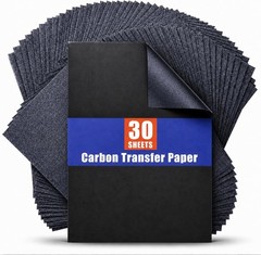 30 Pcs Carbon Transfer Paper A4 Graphite Tracing Sheets for Wood Canvas Fabric