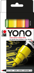 Marabu Yono Marker Pen Sets, Fine Bullet Tip, Works On Any Surface, Metal, Glass