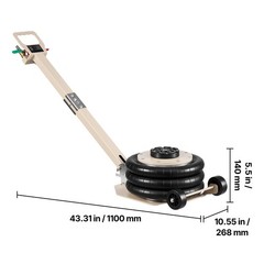 3 Ton Triple Bag Air Jack Lift 17.7″ 1-6s Fast Lifting for Car SUV Truck