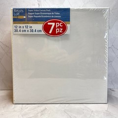 NEW Artist’s Loft Canvas on Frames Super Value Pack 7Pc 12×12″ Stretched White