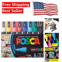 Versatile 8-Piece Water-Based Paint Marker Set – Great for All Creative Projects