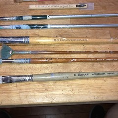 Grumbacher /Escoda/Proart/Liquitex /Prang -paint brushes + Pictor acrylic paint