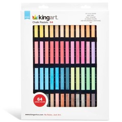 64-Piece Chalk Pastels Set – Vibrant Colors, Acid-Free and Non-Toxic, Ideal f…