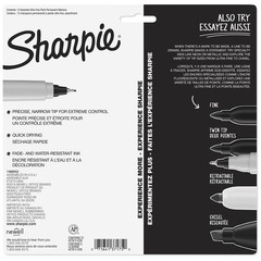 Sharpie Permanent Markers Ultra Fine Point 12 Count (Pack of 1), Assorted