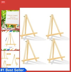 Pack of 4 Pine Wood Easels for Painting Canvases Art Crafts Tripod Stand