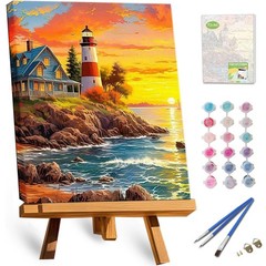 TOCARE Framed Paint by Numbers Kit for Adults, 12″Wx16″L – Framed, TC-F-205-1