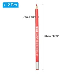 12Pcs Watercolor Pencil for Coloring, Drawing, Painting, Bright Red