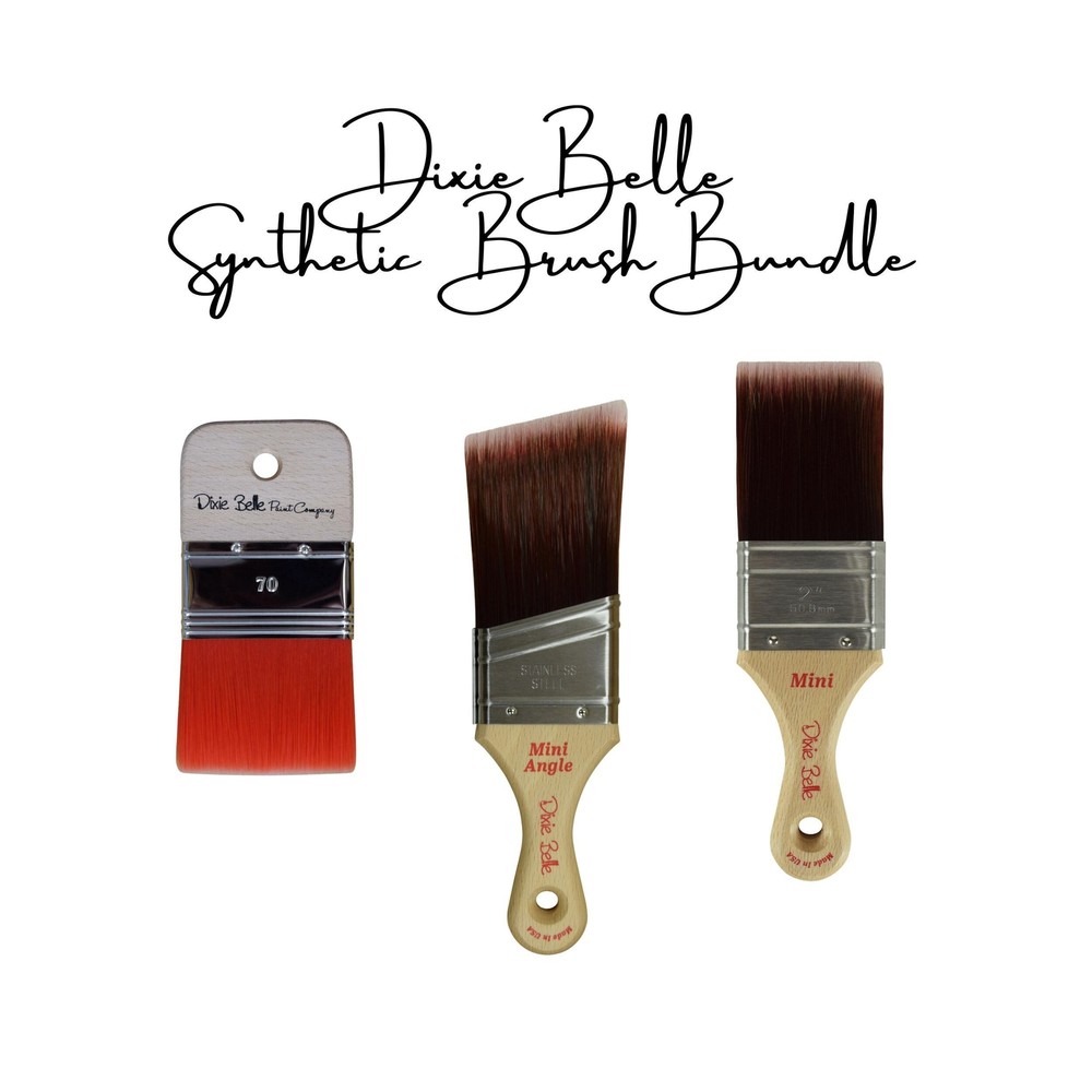 Synthetic Bristle Paint Brush Essentials | Dixie Belle Paint