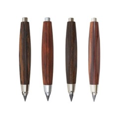 Solid Wood 5.6mm Mechanical Clutch Pencil Ebony Rosewood Sketch Lead Holders