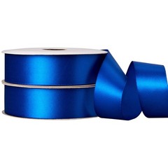 Satin Ribbon 7/8 Wide 6 Yards Two Pack Royal Blue 454006 Offray Single Face Gift