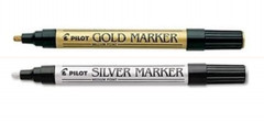 Pilot Creative Paint Marker 2.0mm Med Point 2/Pk Gold Silver School Office