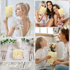 Rose Wedding Vellum Jackets Bulk For 5×7 Invitations Paper Inserts 150 PCS