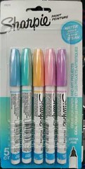 Sharpie Extra Fine Pastel Paint Pen Set of 5