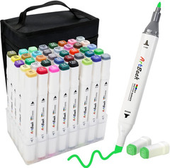 Alcohol Markers, 40 Coloring Markers for Adult Coloring Books No