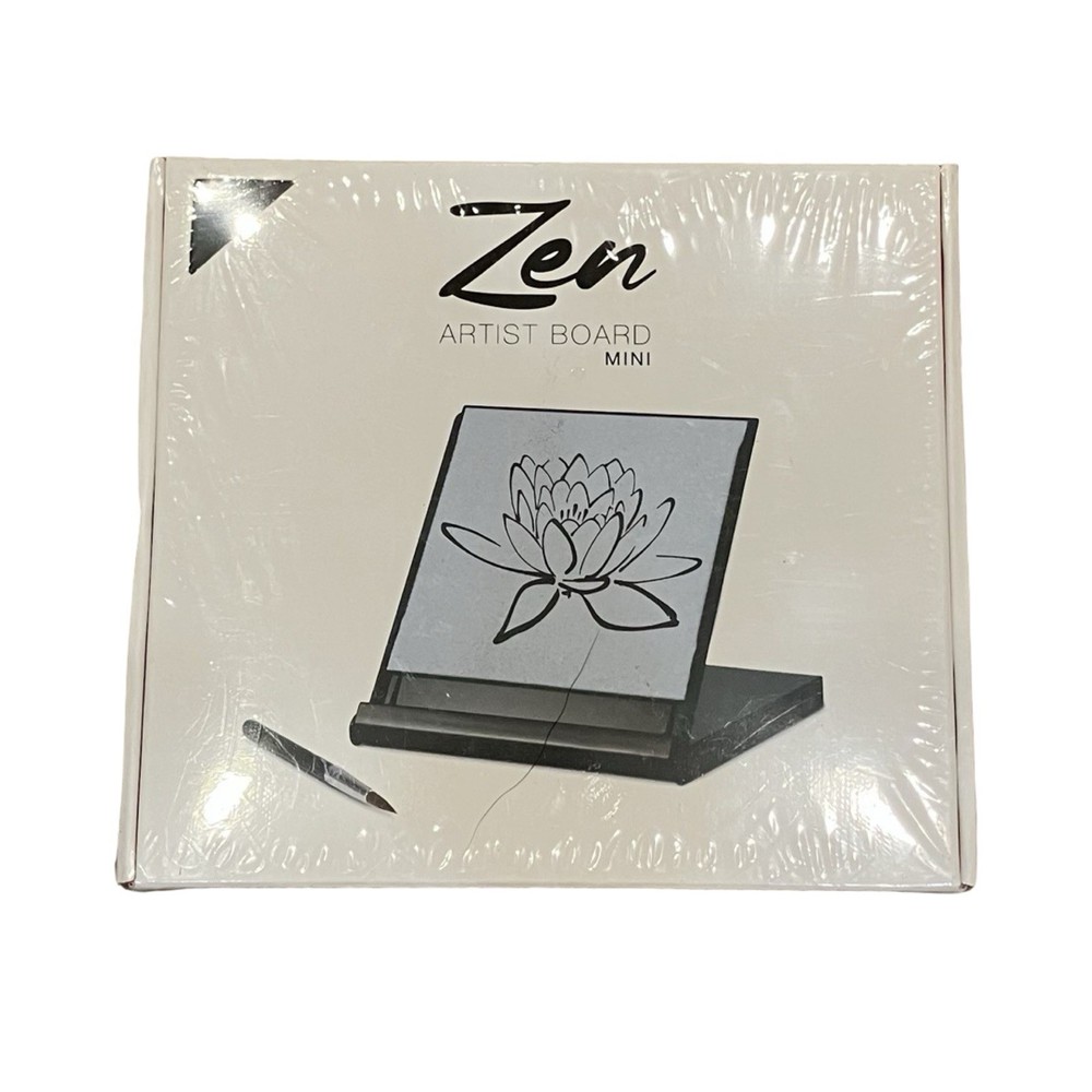 Mini Zen Buddha Board Inspired Painting Water Reusable Paintbrush 5″ Art SEALED