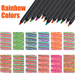 Art Supplies Teen Girl Boys Gifts Trendy Stuff, 12 Colored Rainbow Pencils, Stoc
