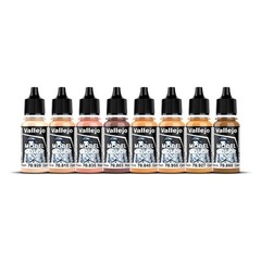Vallejo – Model Color Face Skin Tones Set | Modeling Acrylic Paints | 8