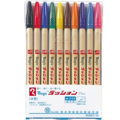 Magic Water-based Pen Lashon Pen No.300 10color M300C-10