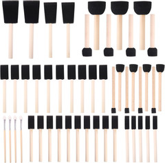 Foam Paint Brushes (48 Pack) 10 Sizes – Paint Sponge – Premium Foam Brushes – Li