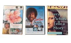 Art DVD Bob Ross Painting, Lee Hammond’s Color Pencil Drawing, Athena (disk 1)