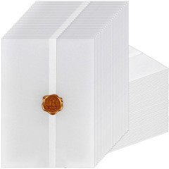 150 PCS PreFolded Vellum Jackets Fits 5×7 Inch Invitations Translucent
