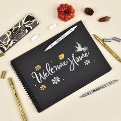 Metallic Markers Pens – White Silver and Gold Paint Pens – 4 Pack