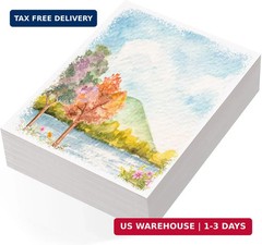 80 Sheets Watercolor Paper Bulk, 110 lb/230 GSM Cold Press Paper White Water Col