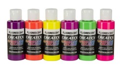 Createx Colors 5802-00 2-Ounce AB Airbrush 2 Ounce (Pack of 6), Fluorescent