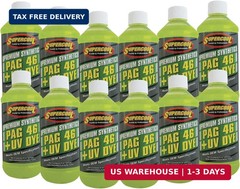 TSI Supercool P46-8D-12CP PAG Oil 46 Viscosity with UV Dye 8oz 12-Pack