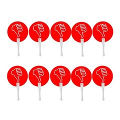 10Pcs Voting Paddles Classroom Event Supply Answer Board Thumbs up Down Paddles